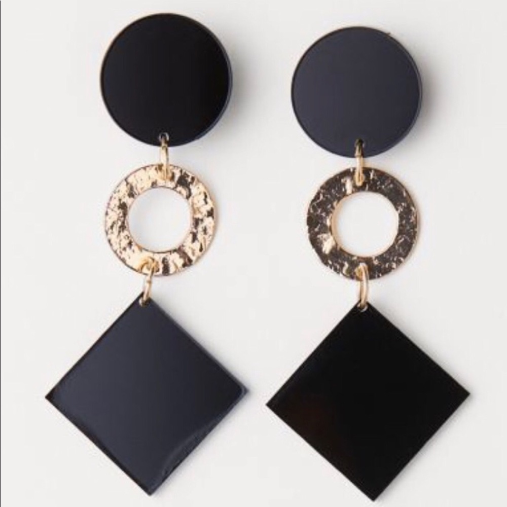 H&M Geometric Drop Earrings